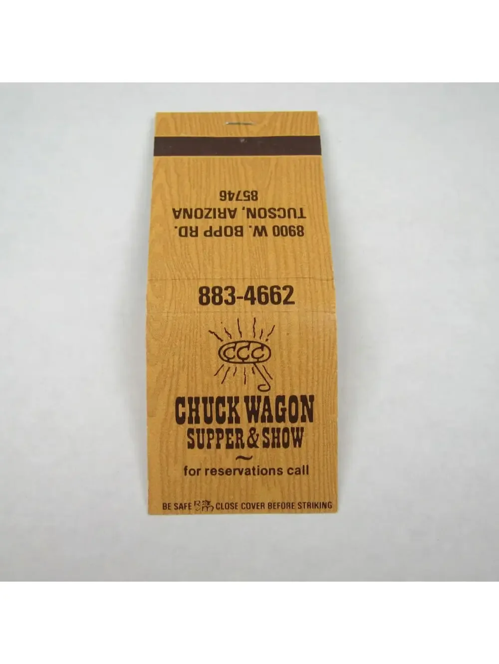 4 Matchbooks Bill Johnsons Big Apple, Chuck Wagon, Fergusons, Arizona Tugboat CA